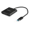 StarTech.com Adaptador Grafico USB 3.0 Externo a 2x HDMI - Cable adaptador - Conforme a la TAA - USB Tipo A macho a HDMI hembra - 25 cm - negro - admite 4K30Hz (3840 x 2160) - para P/N: HDDVIMM3, HDMM12, HDMM15, HDMM1MP, HDMM2MP, HDMM3, HDMM3MP, HDMM50A, HDMM6, HDPMM50 - Image 2